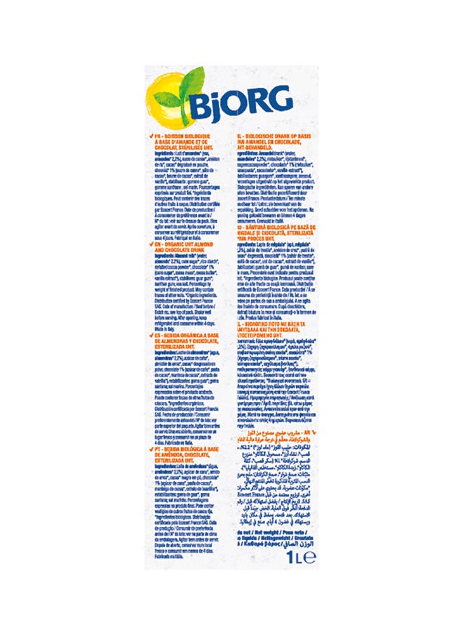 Bjorg - Organic Chocolate Almond Milk 1Liters - Image 1