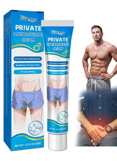Private Antibacterial Cream For Men, External Use Anti Itching Man Private Care Private Relief More Hydrate Supple Care, External Use Itch Relief Cream Anti Itch Cream Itch Relief For Men 20G