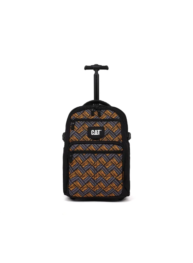 Caterpillar CAT RollRover 2â€‘Wheel Trolley Backpack â€“ 29.5L, Laptop Compartment, 600D/1680D Polyester