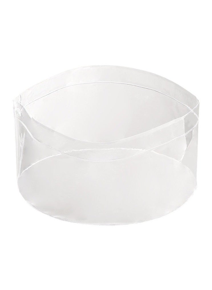 Ayeeb Portable Travel Basin Multifunction Reusable Cylinder Round Bucket, Foldable Flat Pack in Any Bag, Versatile for Kitchen/ Wash up/ Laundry/ Cleaning/ Hiking/ Camping/ RV/ Hotel/ Home Use, Lightweight Vertical Stand Clear Strong Durable PVC Odourfree Harmless Material, 12" Wide 10L Large Capacity  - Image 5
