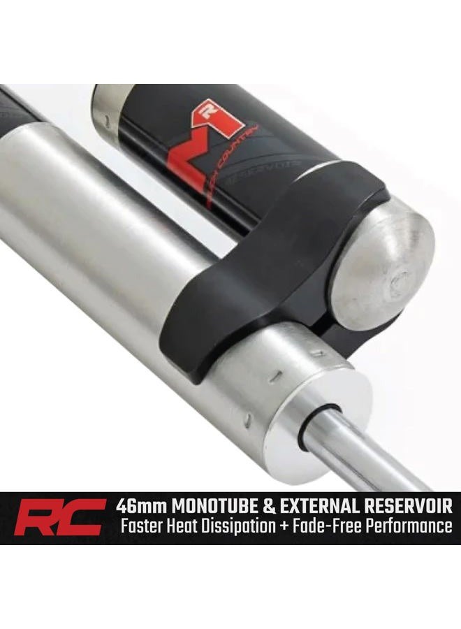 ROUGH COUNTRY M1R Monotube Rear Shocks with External Reservoir for Jeep Wrangler JL (2021–2024) & Wrangler Unlimited (2018-2025) w/4–6" Lift - 2-Pack - Image 5