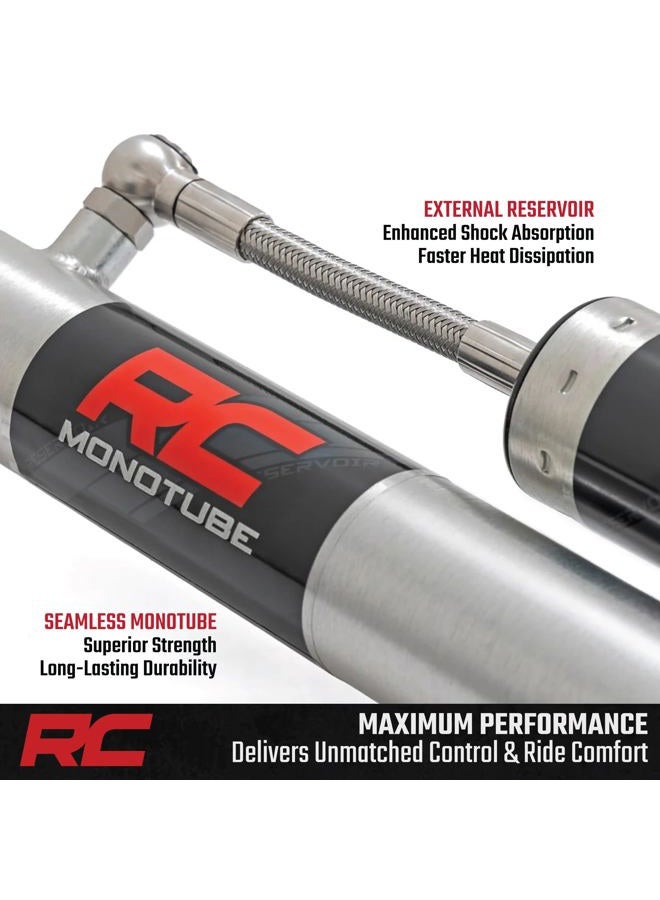 ROUGH COUNTRY M1R Monotube Rear Shocks with External Reservoir for Jeep Wrangler JL (2021–2024) & Wrangler Unlimited (2018-2025) w/4–6" Lift - 2-Pack - Image 2