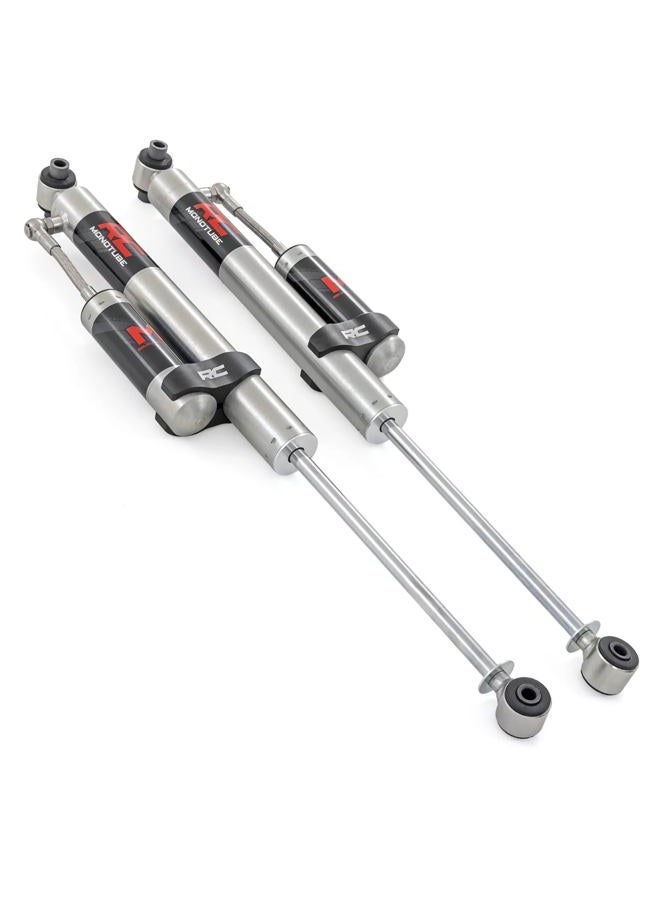 ROUGH COUNTRY M1R Monotube Rear Shocks with External Reservoir for Jeep Wrangler JL (2021–2024) & Wrangler Unlimited (2018-2025) w/4–6" Lift - 2-Pack - Image 1