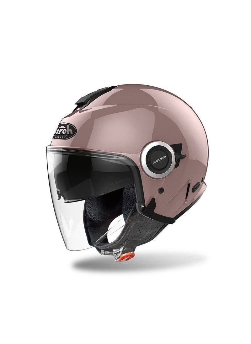 Airoh - Airoh Helmet Urban Jet Airoh HELIOS Color Metallic Rose - Image 1
