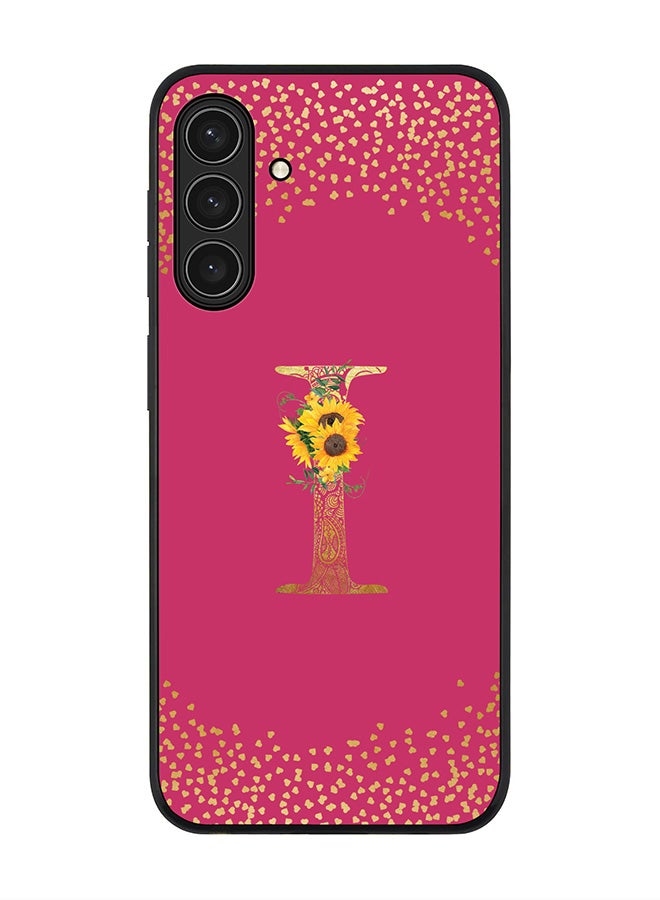 Stylizedd For Samsung Galaxy A17 / A17 4G Case,Slim fit Camera Protection, Shockproof Thin Phone cover  - Custom Floral Monogram - I ( Deep Pink )