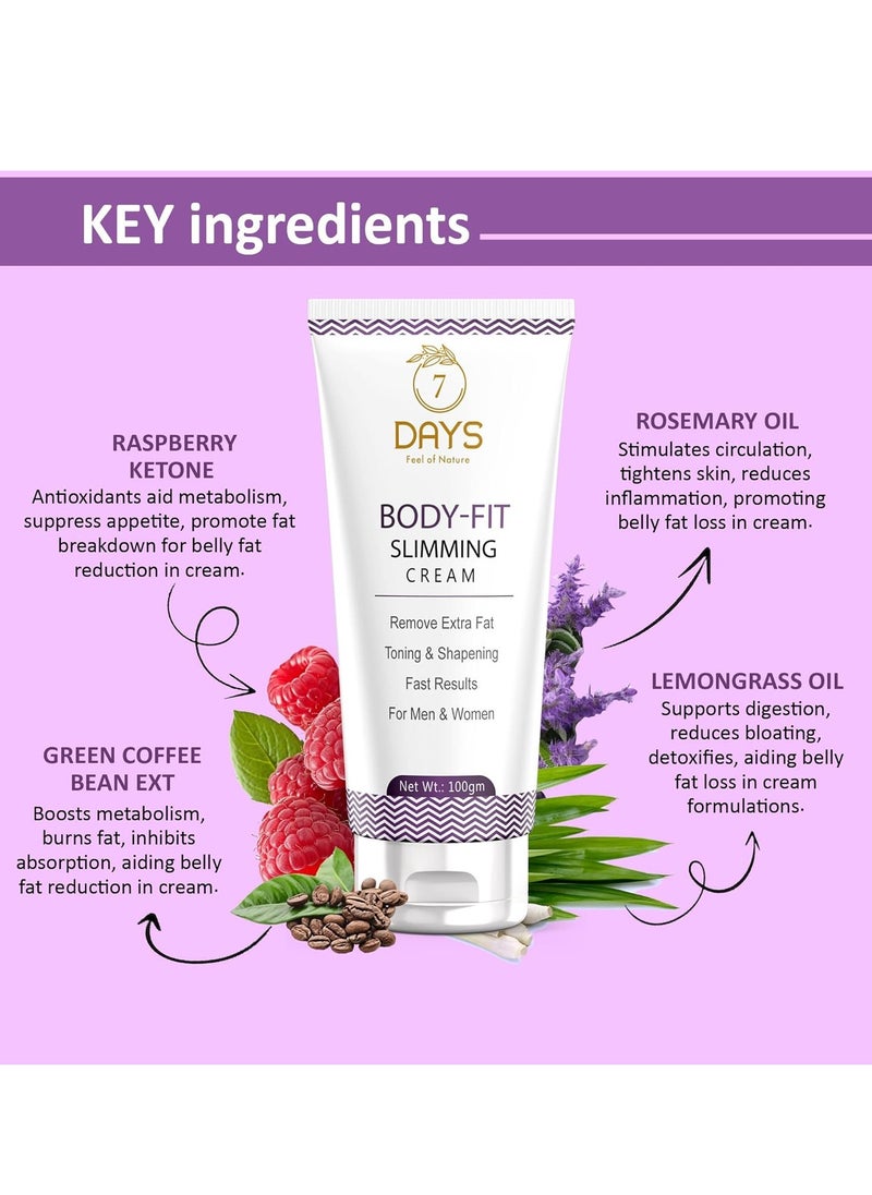 7 Days - 7 Days Slimming Hot Anti Cellulite and Stomach Fat Burner Cream for Tummy Waist - Image 1