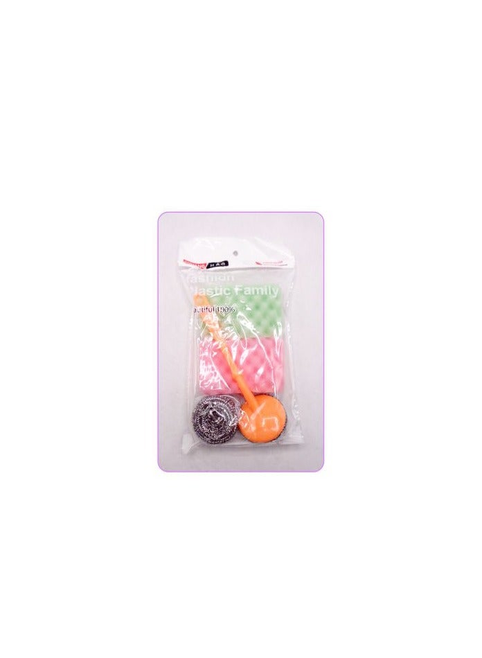 Kitchen Scourer Set 4Pcs/Bag - Image 2