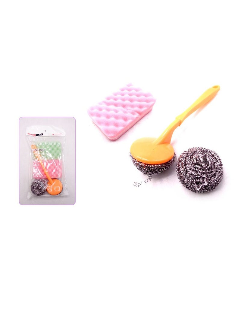 Kitchen Scourer Set 4Pcs/Bag - Image 3