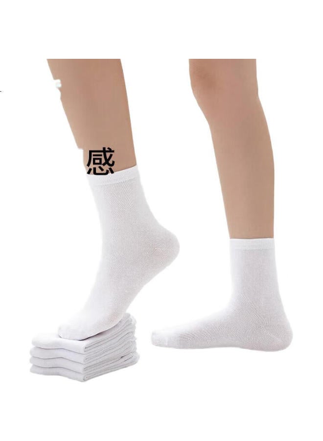 Briars Disposable Socks For Women, Anti-Bacterial Breathable Athletic Socks, White, 20 Pairs - Image 2