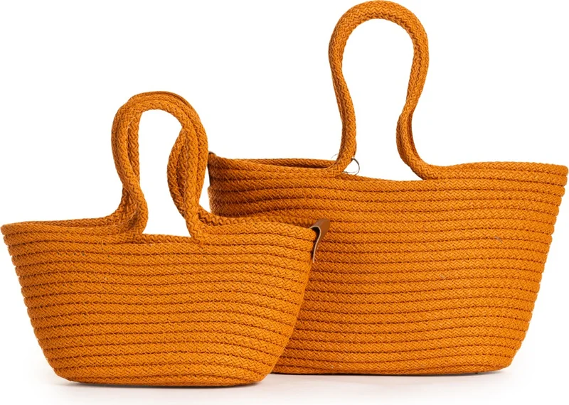 Nothing 2-Piece Mini Braided Teddy Bear Mother and Child Bag Set with Keys