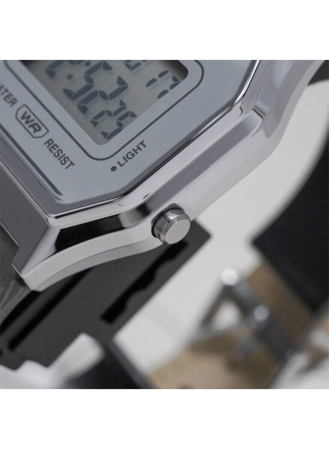 كاسيو Vintage Digital Women’s Watch LA680WEL-8A2, 33.5mm Silver Dial, Grey Leather Strap, Resin Case, 30 m WR - Image 2