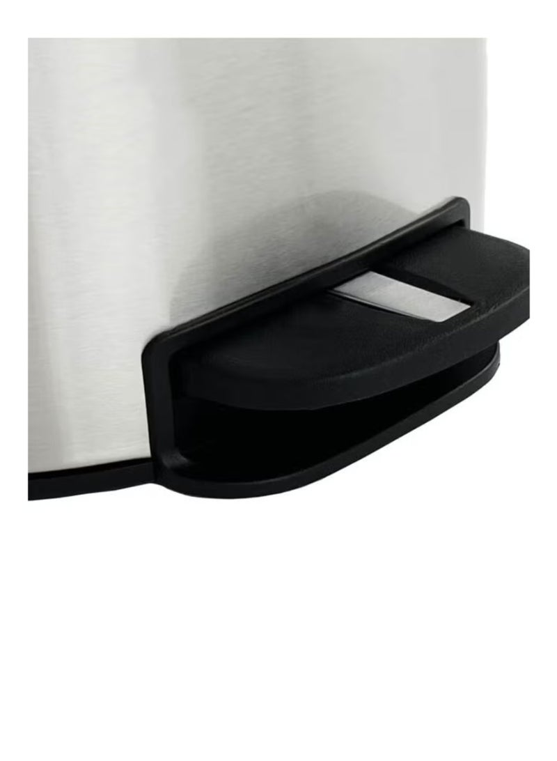 EKO سلسلة نوفا | تشطيب من الفولاذ المقاوم للصدأ المصقول | إغلاق ناعم | مقاوم لبصمات الأصابع | سلة مهملات خطوة | متوسط | 12 لتر - Image 5