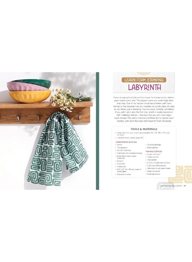 Fabric Stamping: A Simple Guide to Surface Design Using Block Printing and Foam Stamps - Image 3