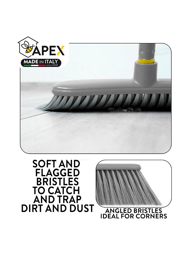 APEX Agile Broom With 3-Piece Steel Handle Set 120 cm - Image 4