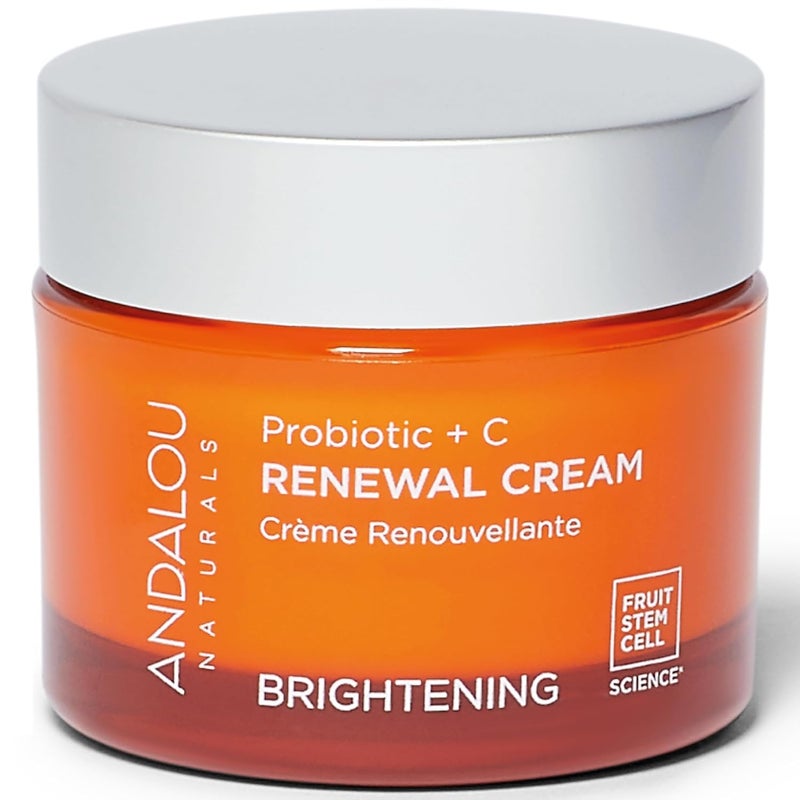 Andalou Naturals Probiotic + C Renewal Cream, Probiotic Plus C, Complexion Enhancing Face Moisturizer, Helps Promote Firmer Skin & More Even Skin Tone, Lightweight Hydrating Facial Moisturizer, 1.7 Oz - Image 1