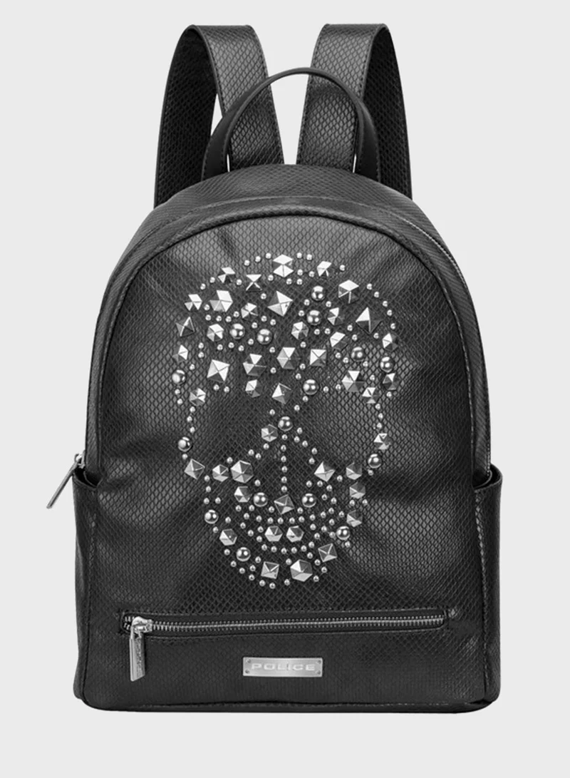 POLICE Skull Backpack