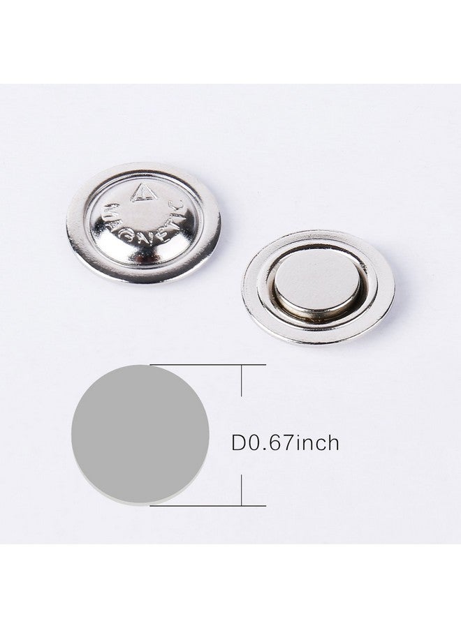 Magreen Magnets 24 Pack Round Magnetic Name Badge Holder,Ideal For Button Badges, Circle Badges,Brooches, Arts&Crafts And Other Round Name Tags - Image 3