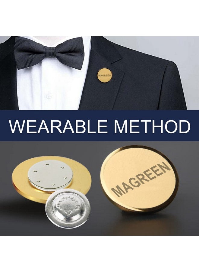 Magreen Magnets 24 Pack Round Magnetic Name Badge Holder,Ideal For Button Badges, Circle Badges,Brooches, Arts&Crafts And Other Round Name Tags - Image 2