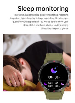 Colvin Yus 410 mAh Hulk Smartwatch For Men, AMOLED Always On Display Bluetooth Calling Waterproof Fitness Watches Compatible With Android iOS GREEN  - Image 5