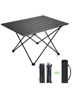 CityRiya-Long Portable Camping Table Outdoor Camp Table Folding Picnic Table Large 68*46cm Aluminum Beach Table Desk Dining Table Side Table with Carry Bag for Sand, Hiking, Backpacking, Picnic, Camp, BBQ, Travel, Fishing  - Image 1