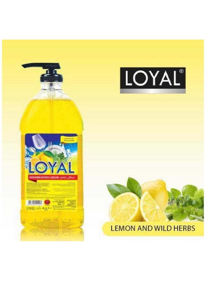 Loyal Dishwashing Lemon and Mountain Herbs Liquid, 1L - Image 2