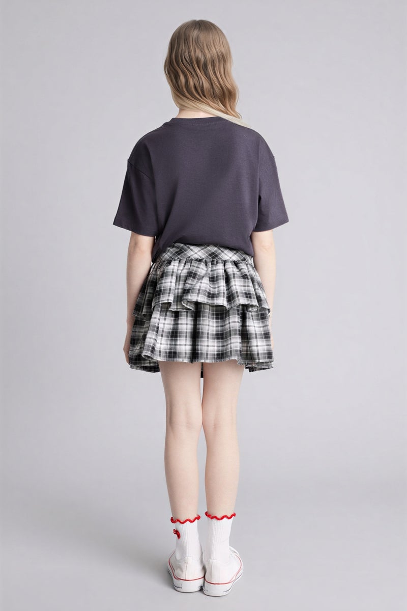 ديفاكتو جيبة كاروهات بناتي فلانيل - Image 5