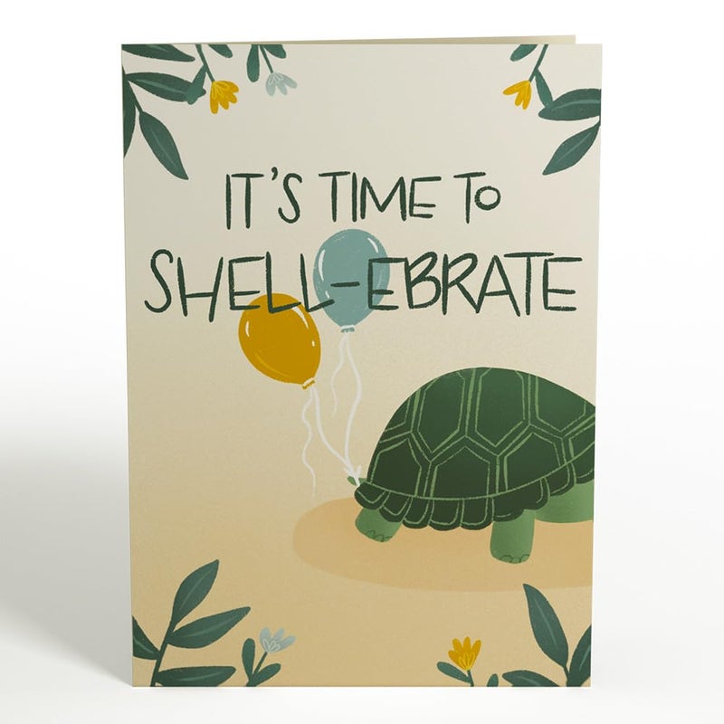 Lovepop Birthday Pop-Up Card for Her, Him, Men, Women - 3D Animal Greeting Cards - Time to Shell-ebrate - 5" x 7" - Blank Notecard & Envelope Included - Image 4