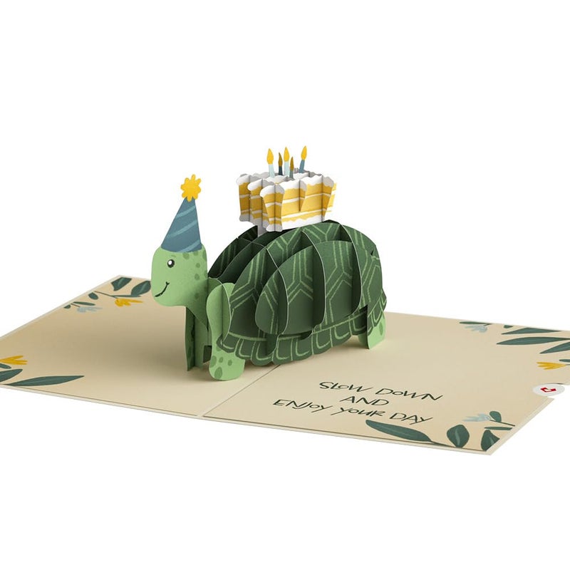 Lovepop Birthday Pop-Up Card for Her, Him, Men, Women - 3D Animal Greeting Cards - Time to Shell-ebrate - 5" x 7" - Blank Notecard & Envelope Included - Image 5