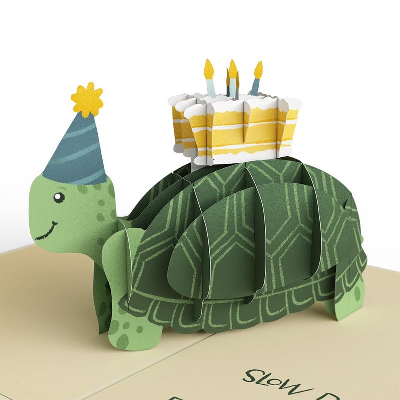 Lovepop Birthday Pop-Up Card for Her, Him, Men, Women - 3D Animal Greeting Cards - Time to Shell-ebrate - 5" x 7" - Blank Notecard & Envelope Included - Image 2