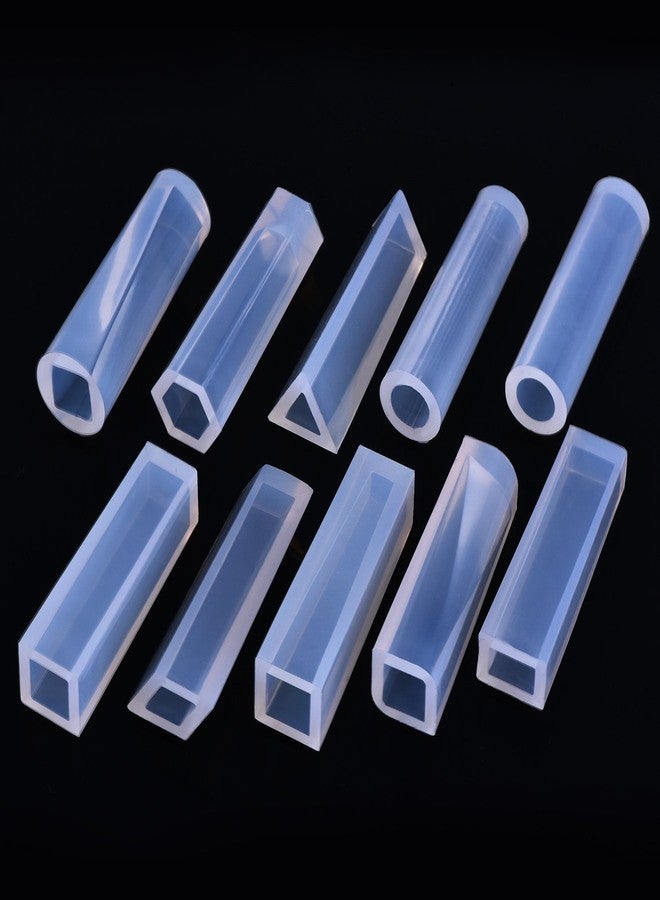 TecUnite 15 Pieces Resin Molds Silicone Pendant Mould for Jewellery DIY and 100 Pieces Eye Screw - Image 3