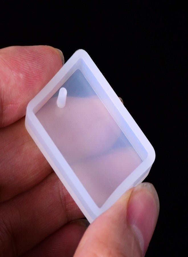 TecUnite 15 Pieces Resin Molds Silicone Pendant Mould for Jewellery DIY and 100 Pieces Eye Screw - Image 4