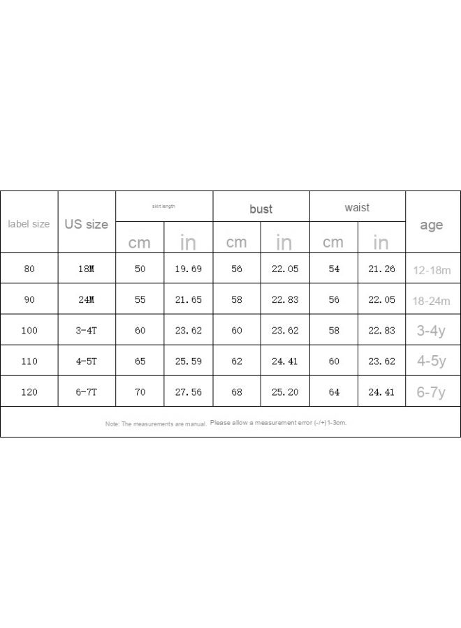 Children's Princess Dress With Trendy Bubble Sleeves Cute Performance Outfit Festival Formal Dress  Skirt - Image 4