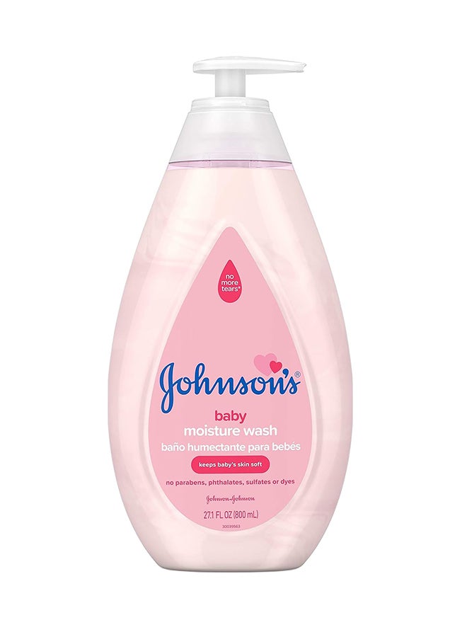 Johnson's Baby Body Moisture Wash For Gentle Baby Skin Care, 27.1 fl. oz
