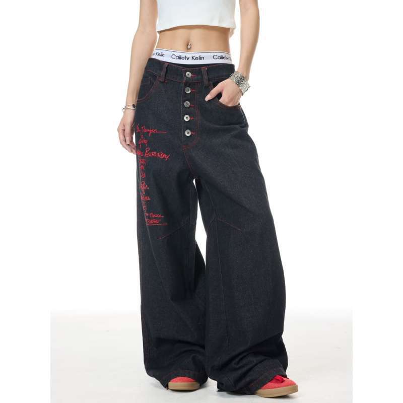 Unisex Casual Daily Denim Jeans - Image 3