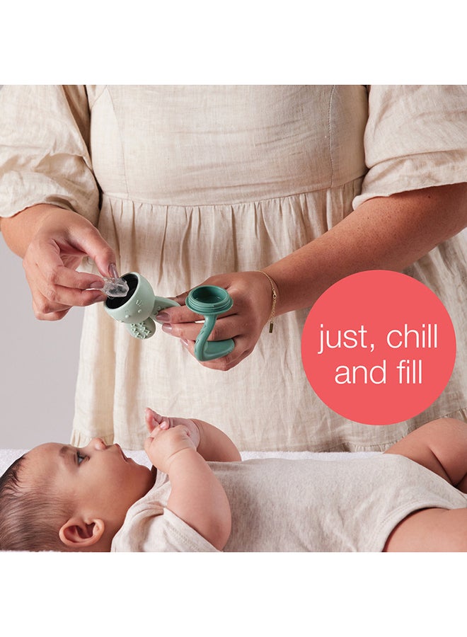 b.box Chill + Fill Teether – Blush| Fillable Water Teething Toy for Babies, Soothing Relief for Sore Gums, Chillable Design, 3m+ - Image 3