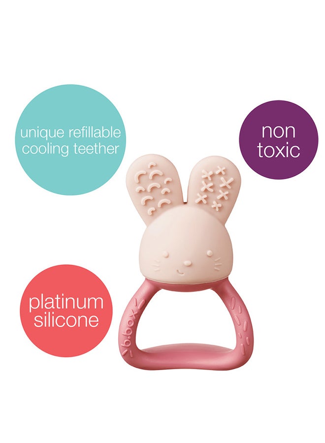 b.box Chill + Fill Teether – Blush| Fillable Water Teething Toy for Babies, Soothing Relief for Sore Gums, Chillable Design, 3m+ - Image 2