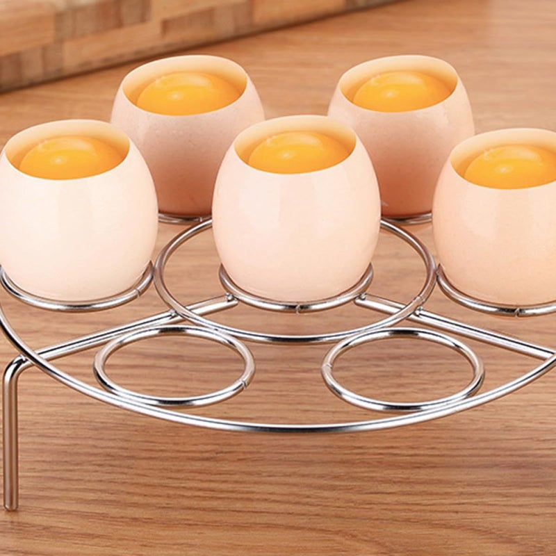 304 Stainless Steel Steaming Rack with High Legs Multi Function Kitchen Steaming Tray - Image 5