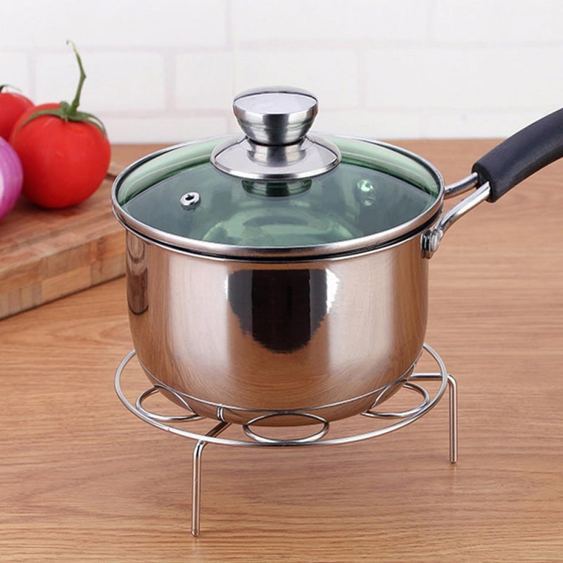 304 Stainless Steel Steaming Rack with High Legs Multi Function Kitchen Steaming Tray - Image 4