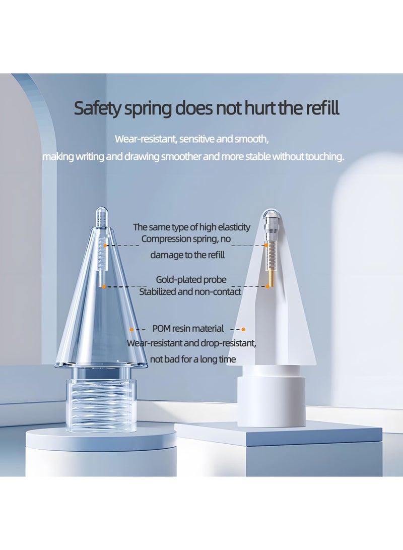 SYOSI Replacement Tips for iPhone Pencil Pro/ 2nd Gen/ 1st Gen/USB C, Precision Needle Tips with Protective Case, Smooth Writing & Drawing Experience, Durable Wear-Resistant Nibs, 6 Pack - Image 5