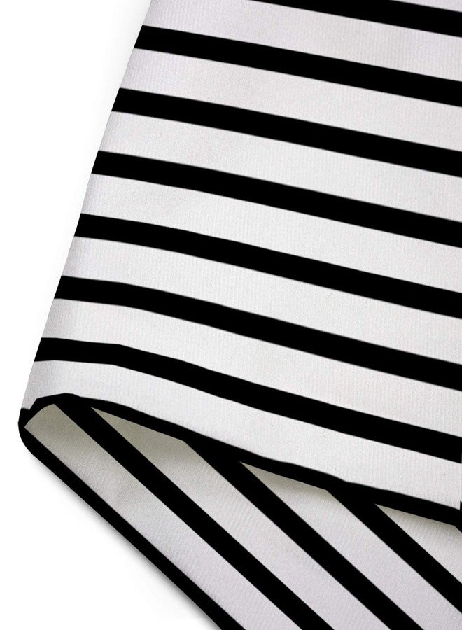 Emvency Throw Pillow Cover Colorful Garden Black and White Stripes Modern Decorative Pillow Case Home Decor Square 20 x 20 Inch Pillowcase - Image 4