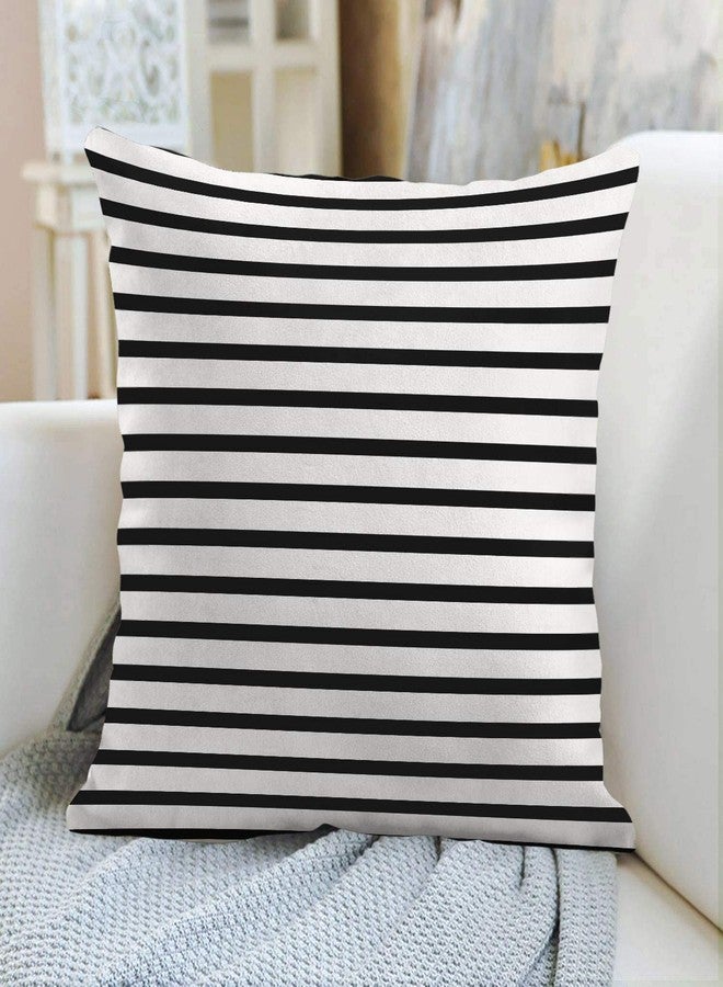 Emvency Throw Pillow Cover Colorful Garden Black and White Stripes Modern Decorative Pillow Case Home Decor Square 20 x 20 Inch Pillowcase - Image 2