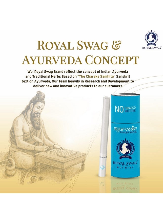 ROYAL SWAG ROYAL SWAG Ayurvedic Herbal Cigarettes MINT Flavour (50 Sticks) 100% Tobacco & Nicotine Free With Lung Detox Syrup 200 ml (No Added Sugar) For Lung Cleansing and Detoxification  - Image 3