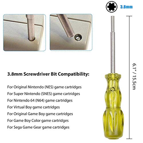 EEEKit 72 Pin NES Connector Replacement, NES Cartridge Slot with 3.8mm Screwdriver Bit Open Tool for Switch 8 Bit System - Image 5