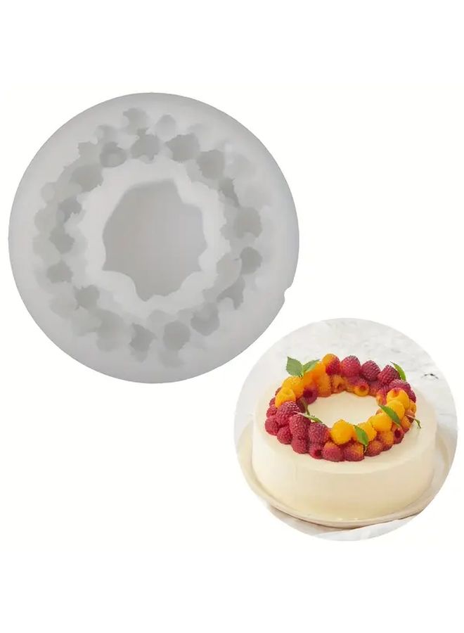 Single Ring Raspberry Silicone Cake Mold For Wedding Christmas Easter Pastry Baking Tool Durable And Easy Release Manual Noon Handle - Image 2