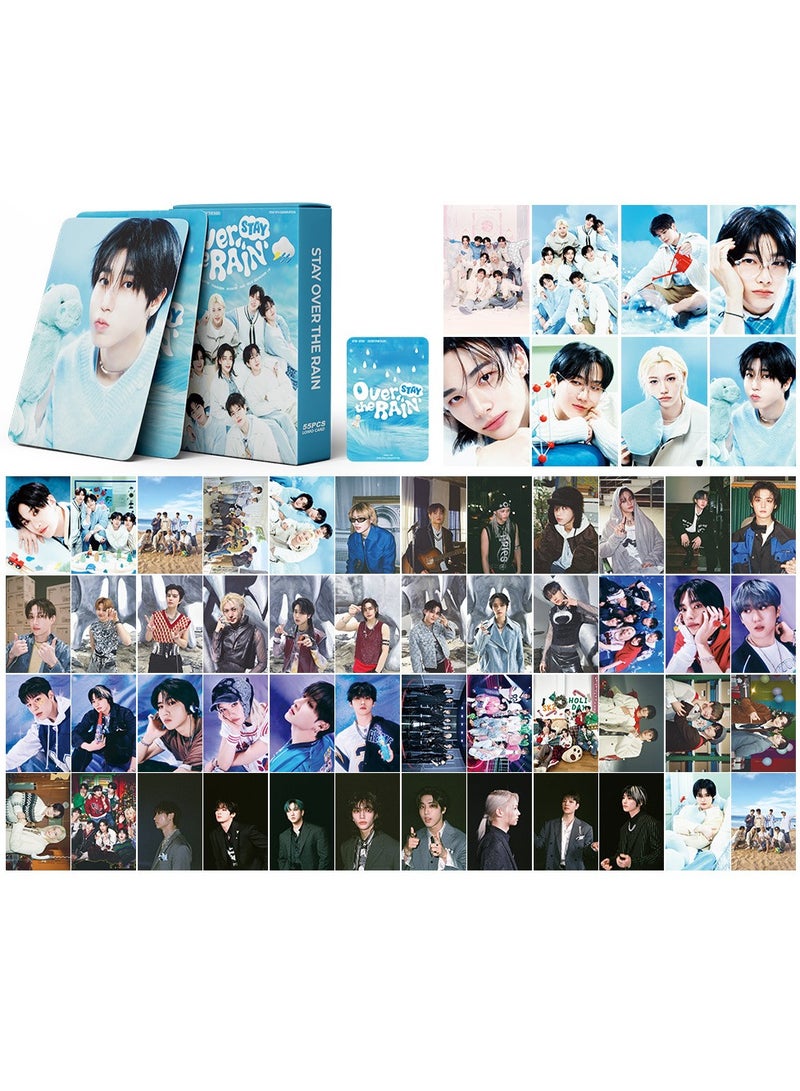 NIBEMINENT 55 قطعة بطاقات لومي لفرقة ستراي كيدز 5 لمشجعي نادي المعجبين هدايا مجموعة البطاقات - Image 1