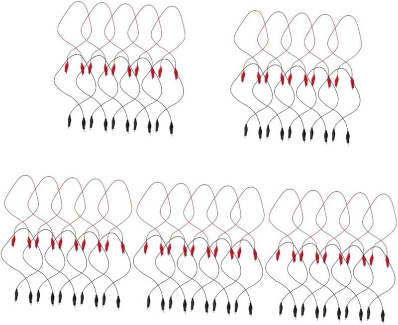 Jumper Wires Alligator Clips Cables 50pcs Assorted Color Insulated Solid Core For Electronic Experiments Physics Lab Soldering - Image 2