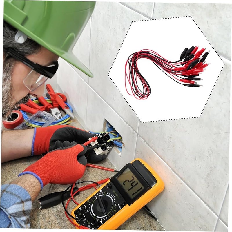 Jumper Wires Alligator Clips Cables 50pcs Assorted Color Insulated Solid Core For Electronic Experiments Physics Lab Soldering - Image 3