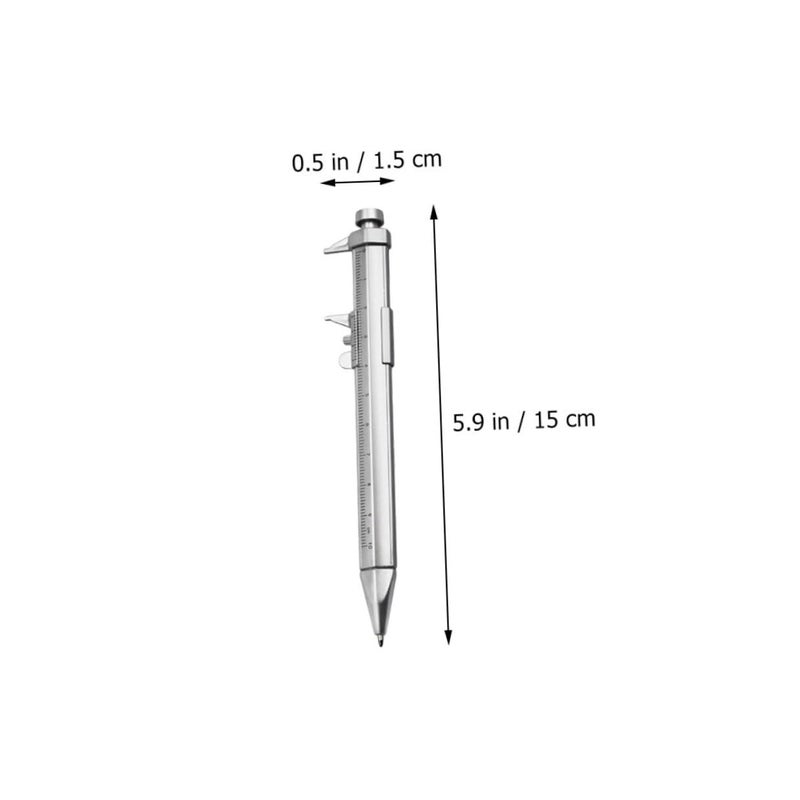 8 Pack Multi Use Ballpoint Pens With Ruler Smooth Writing For School Office - Image 3