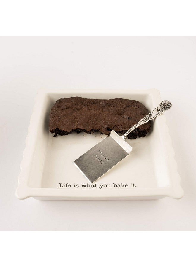 Mud Pie Brownie Baker Set, White - Image 3