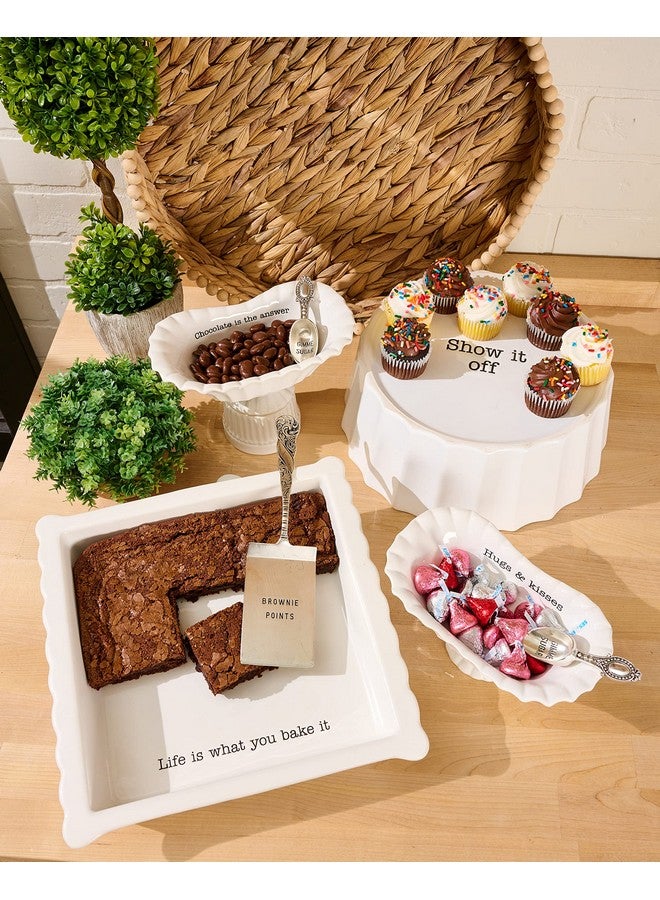 Mud Pie Brownie Baker Set, White - Image 5